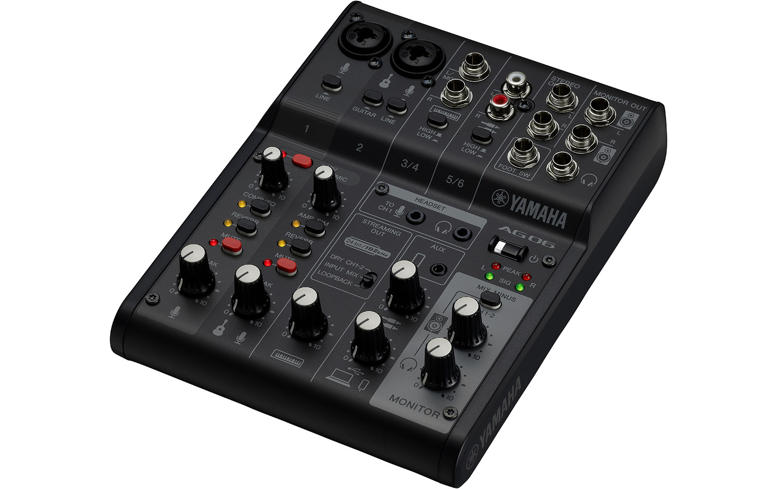 Yamaha AG06 MK2 B, schwarz