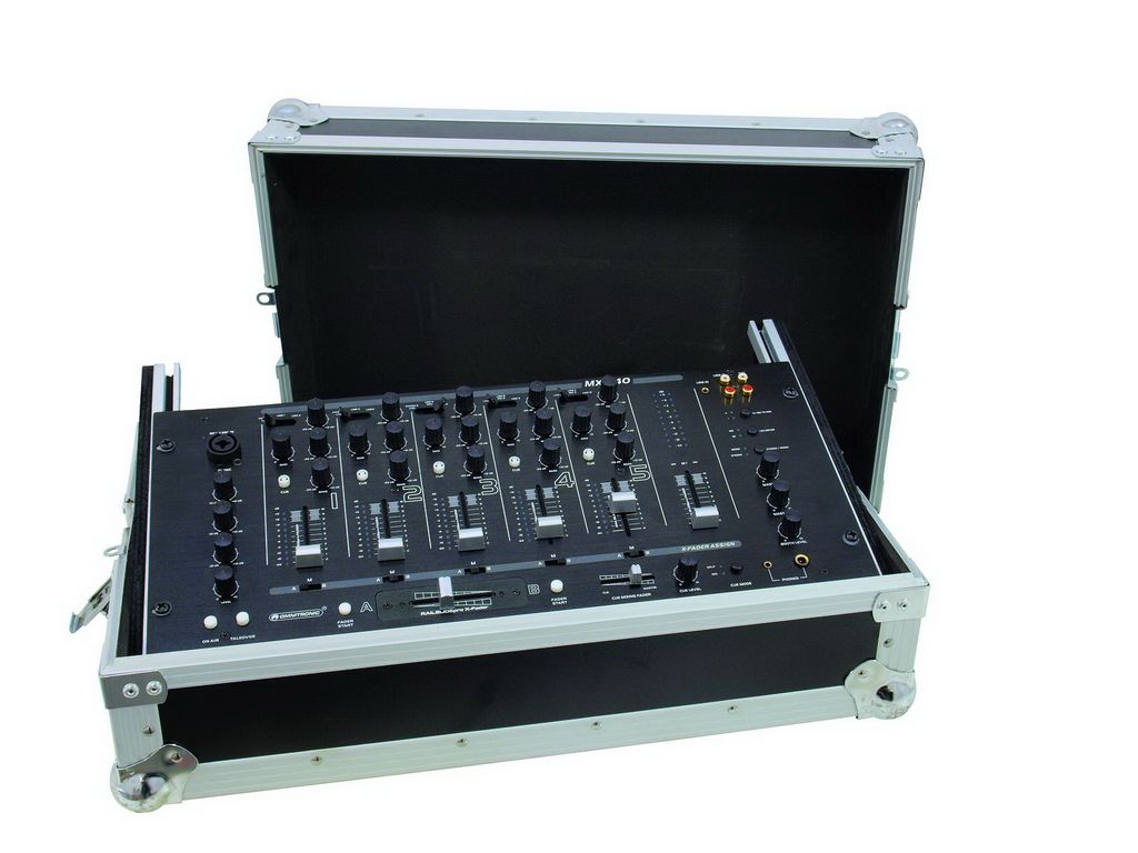 Roadinger Mixer-Case Profi MCB-19, schräg, schwarz, 6HE