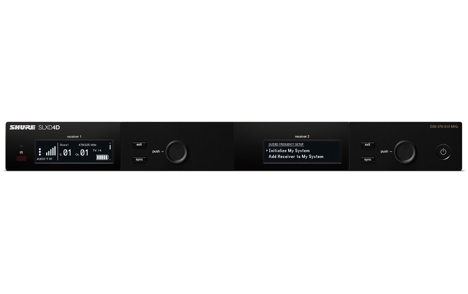 Shure SLXD4D SLX-D Doppelempfänger 470-514 MHz (SLXD4DE=-G59)