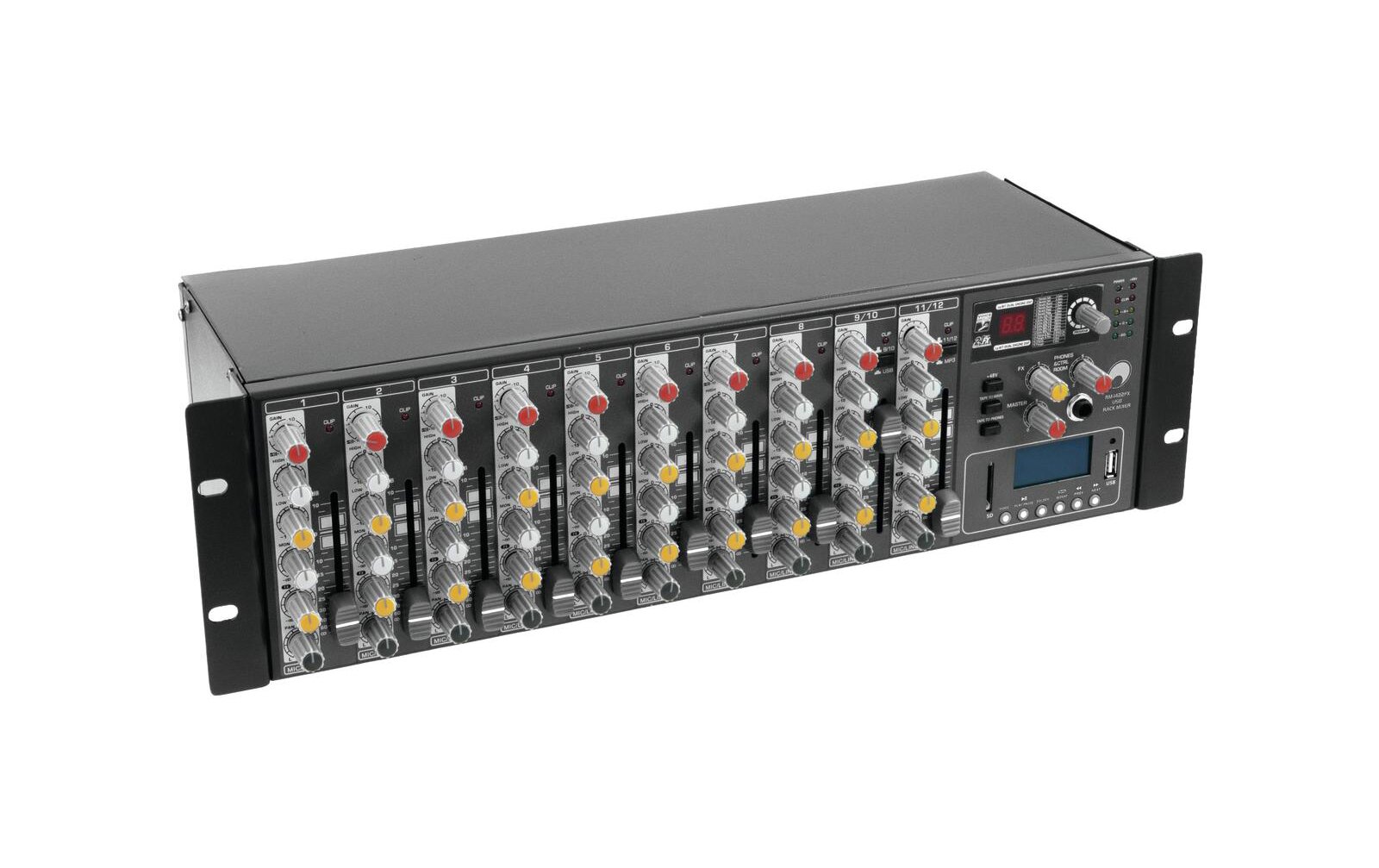 Omnitronic RM-1422FX USB Rack-Mixer
