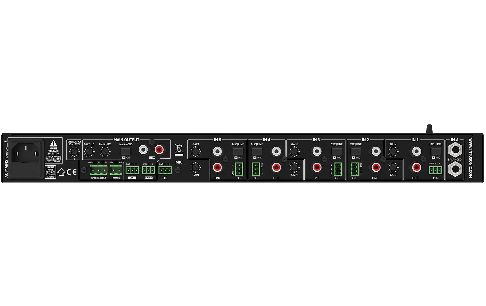 Intusonic PAA71 Mikrofon-Line-Mixer