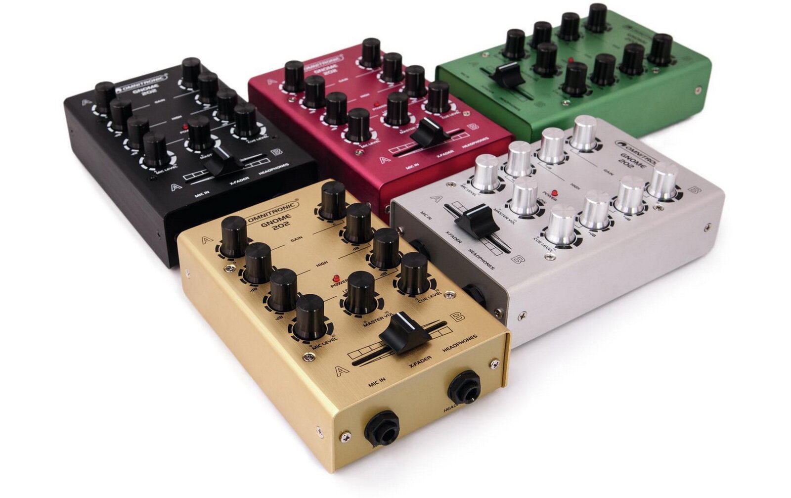 Omnitronic GNOME-202 Mini-Mixer schwarz