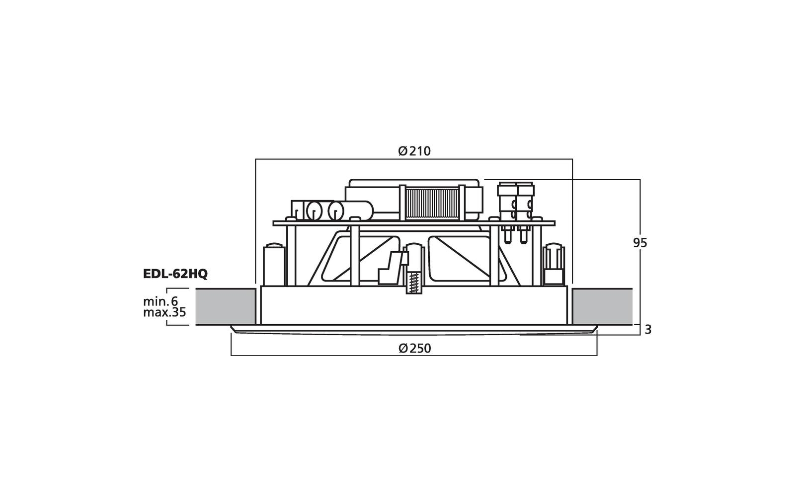 Monacor EDL-62HQ ELA-Lautsprecher