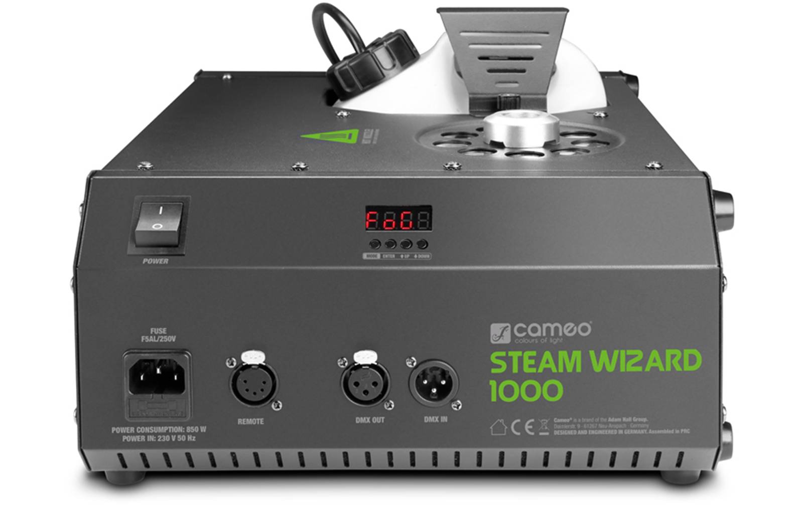 Cameo STEAM WIZARD 1000 Nebelmaschine mit 9 LEDs für farbige Nebeleffekte