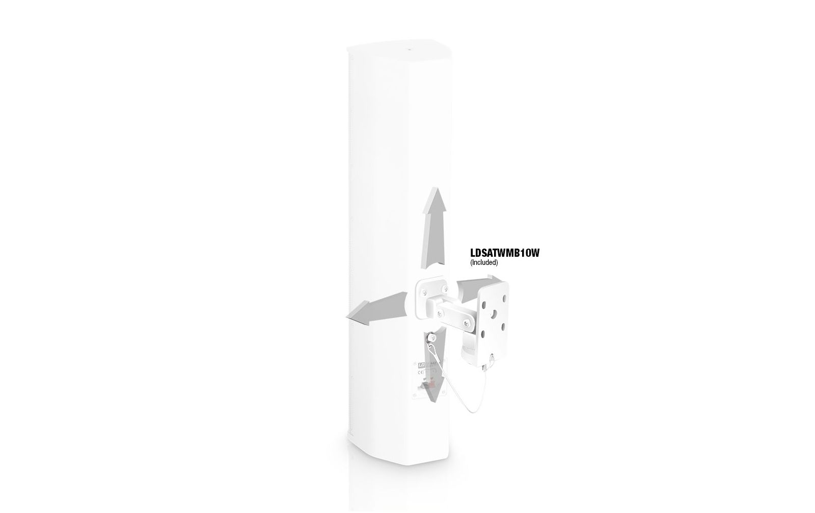 LD Systems SAT 442 G2 W - 4 x 4" Installationslautsprecher passiv weiß