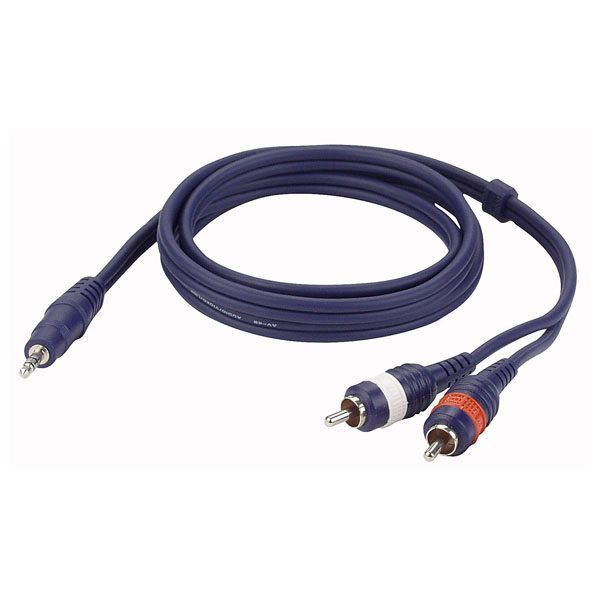 DAP FL30150 Stereo Mini Jack to 2 RCA Connector 150cm