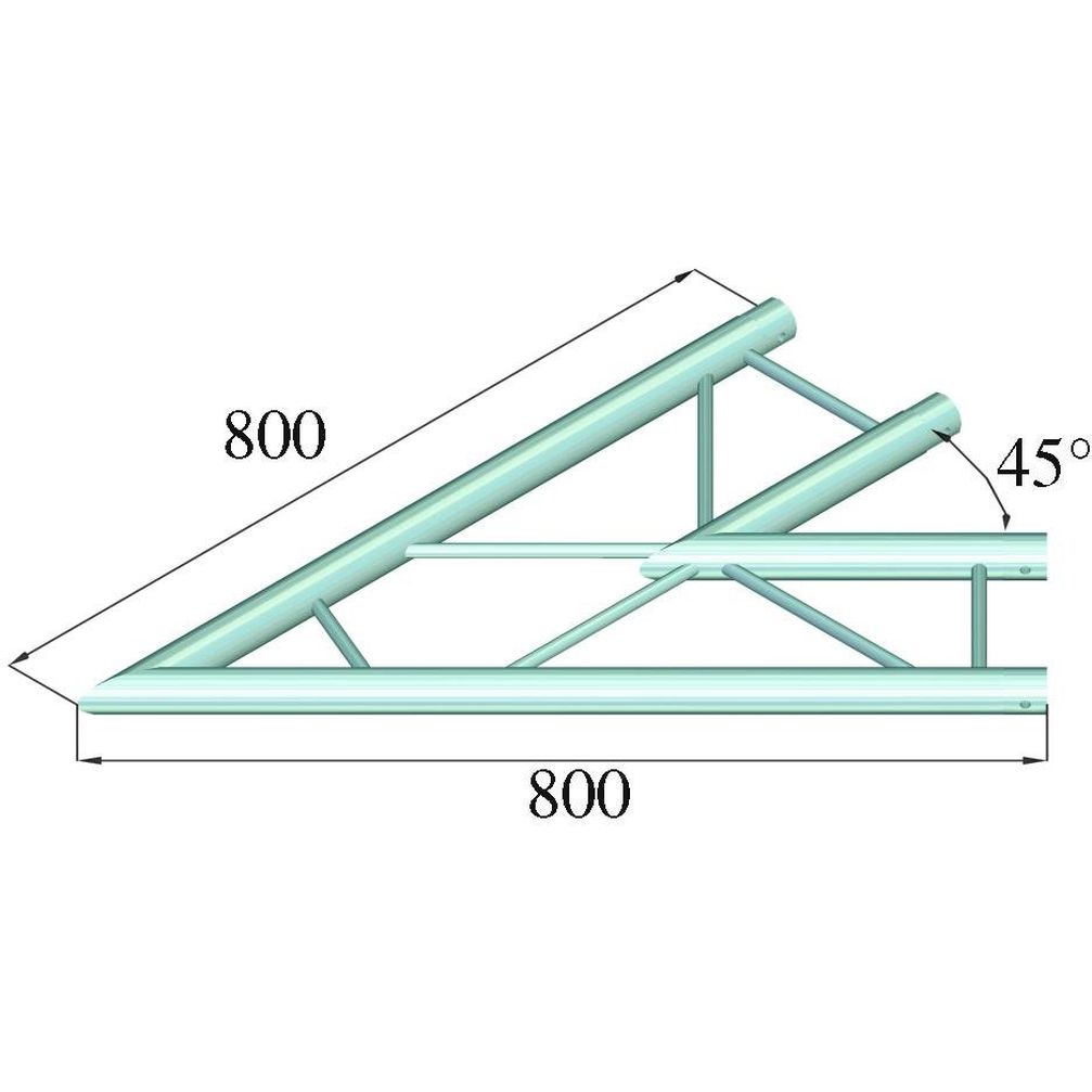 Alutruss Decolock DQ2-PAC19H 2-Weg Ecke 45°