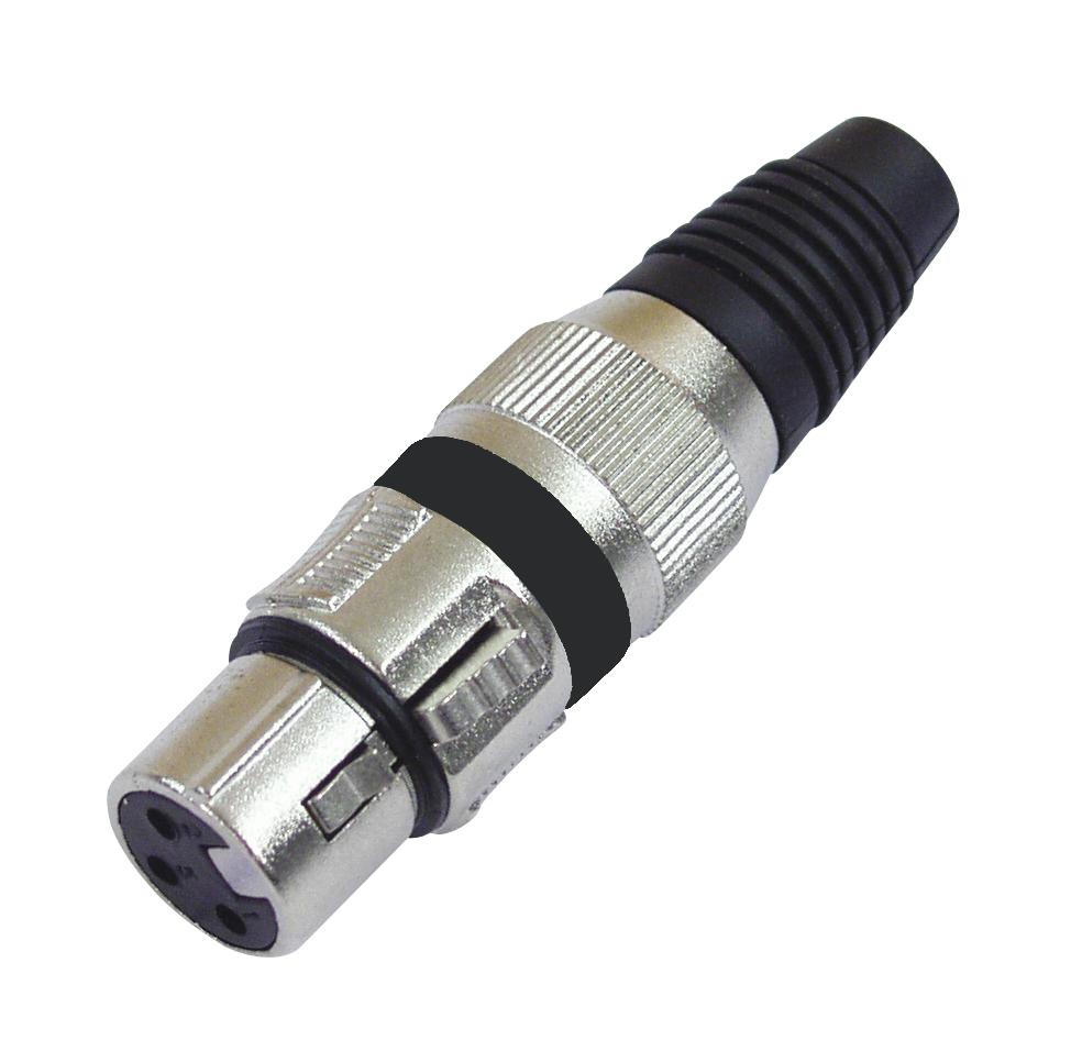 Omnitronic Mikrofonkabel 2x0,22 100m sw + Steckerset