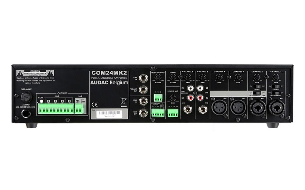Audac COM 24 MK 2 ELA Mischverstärker 240 W