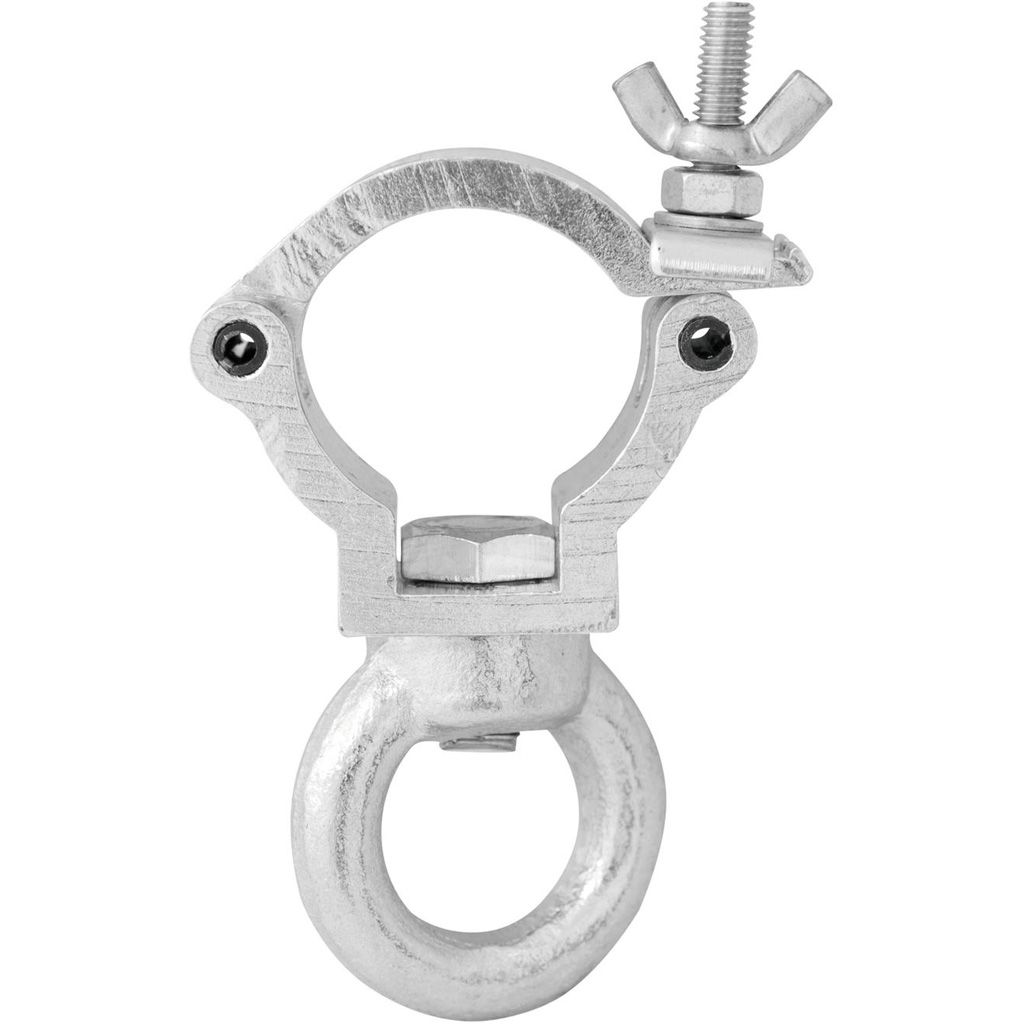 Eurolite DEC-30E Klammer mit Öse, silber