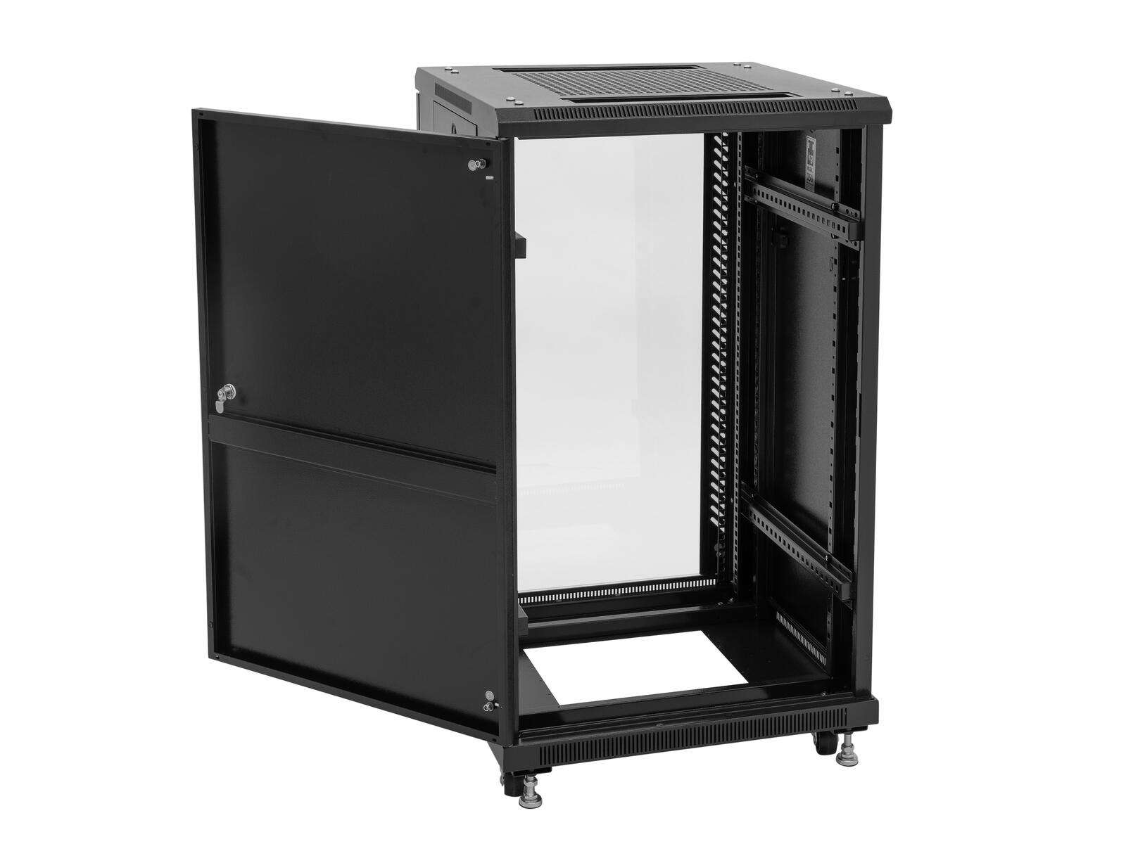 Roadinger SSC-16 Stahlschrank mit Glastür 16HE