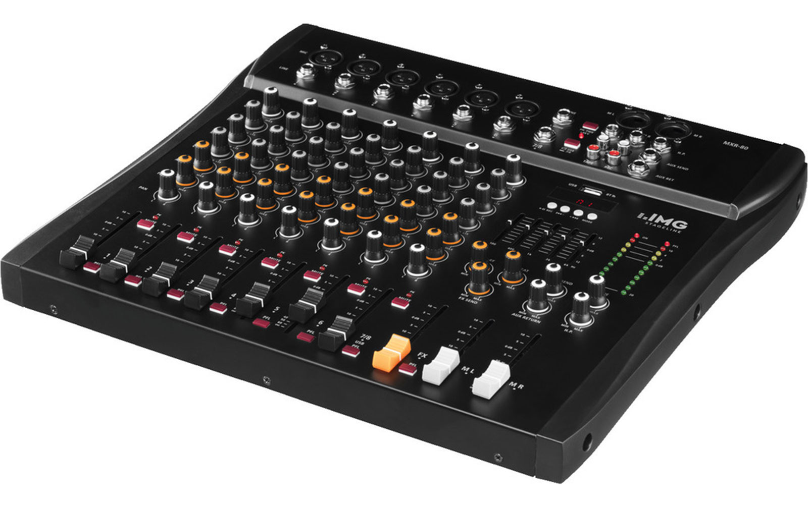 IMG Stageline MXR-80 8-Kanal Audio Mischpult