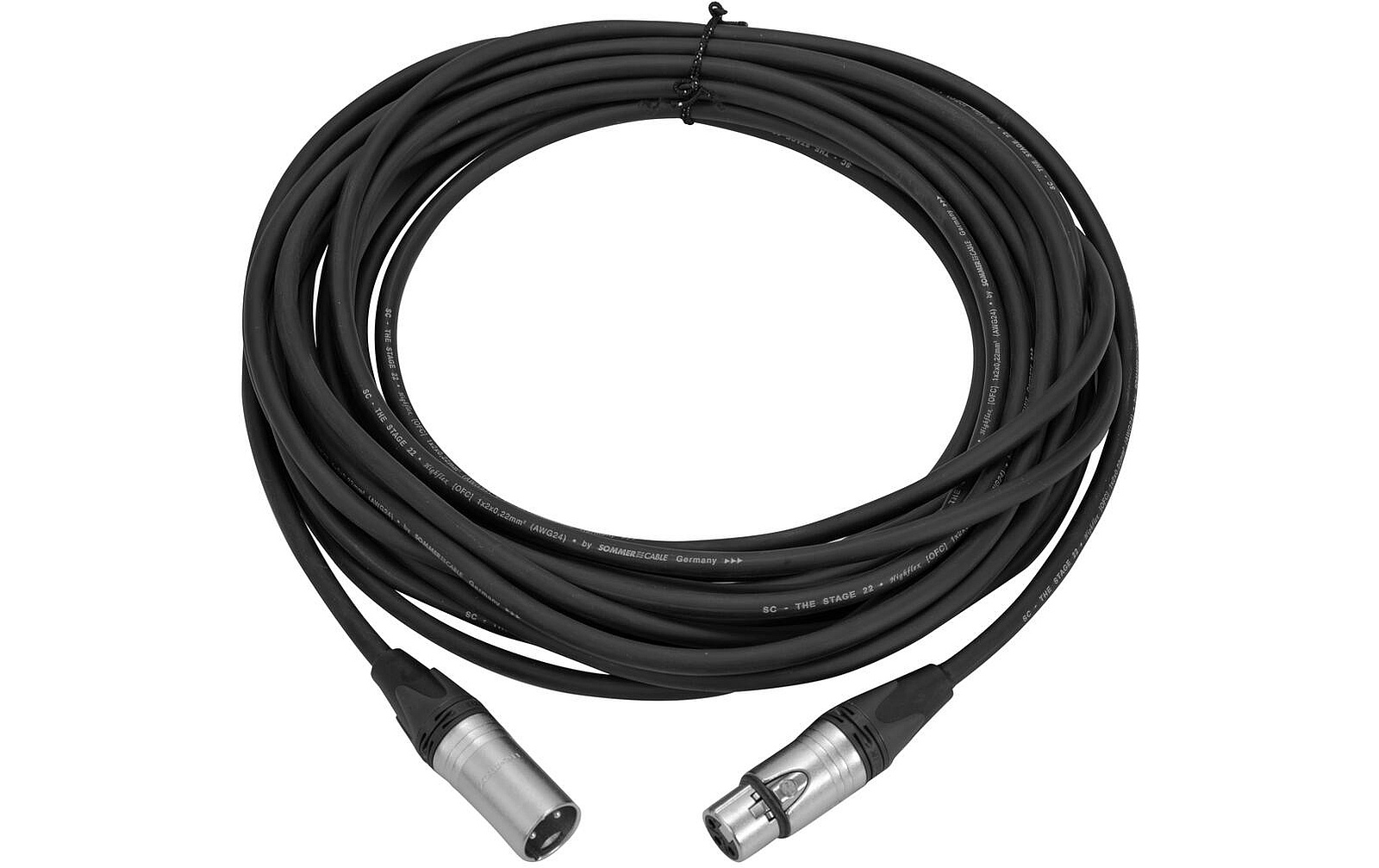 Sommer Cable XLR Kabel 3pol 10m sw Neutrik