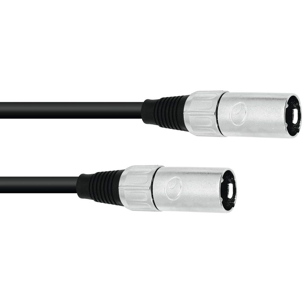 Omnitronic Adapterkabel XLR (M) / XLR (M) 0,2m schwarz