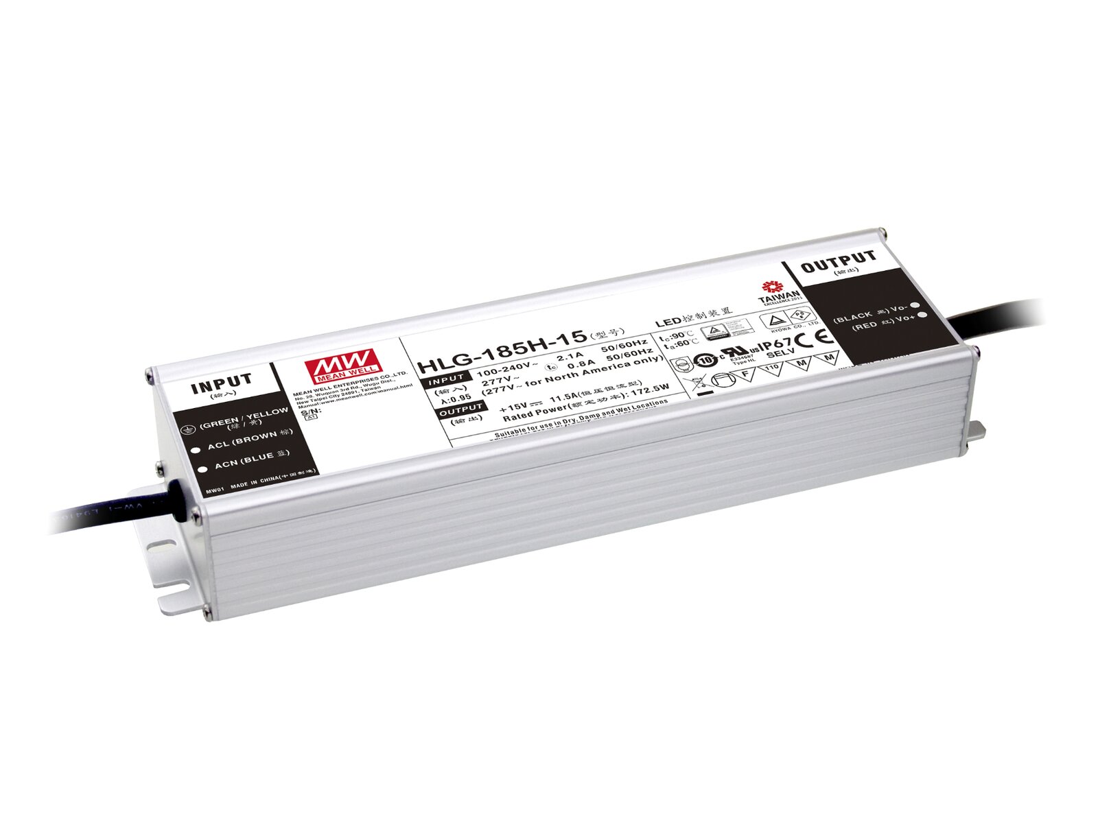 Meanwell LED-Netzteil 156W / 12V IP67