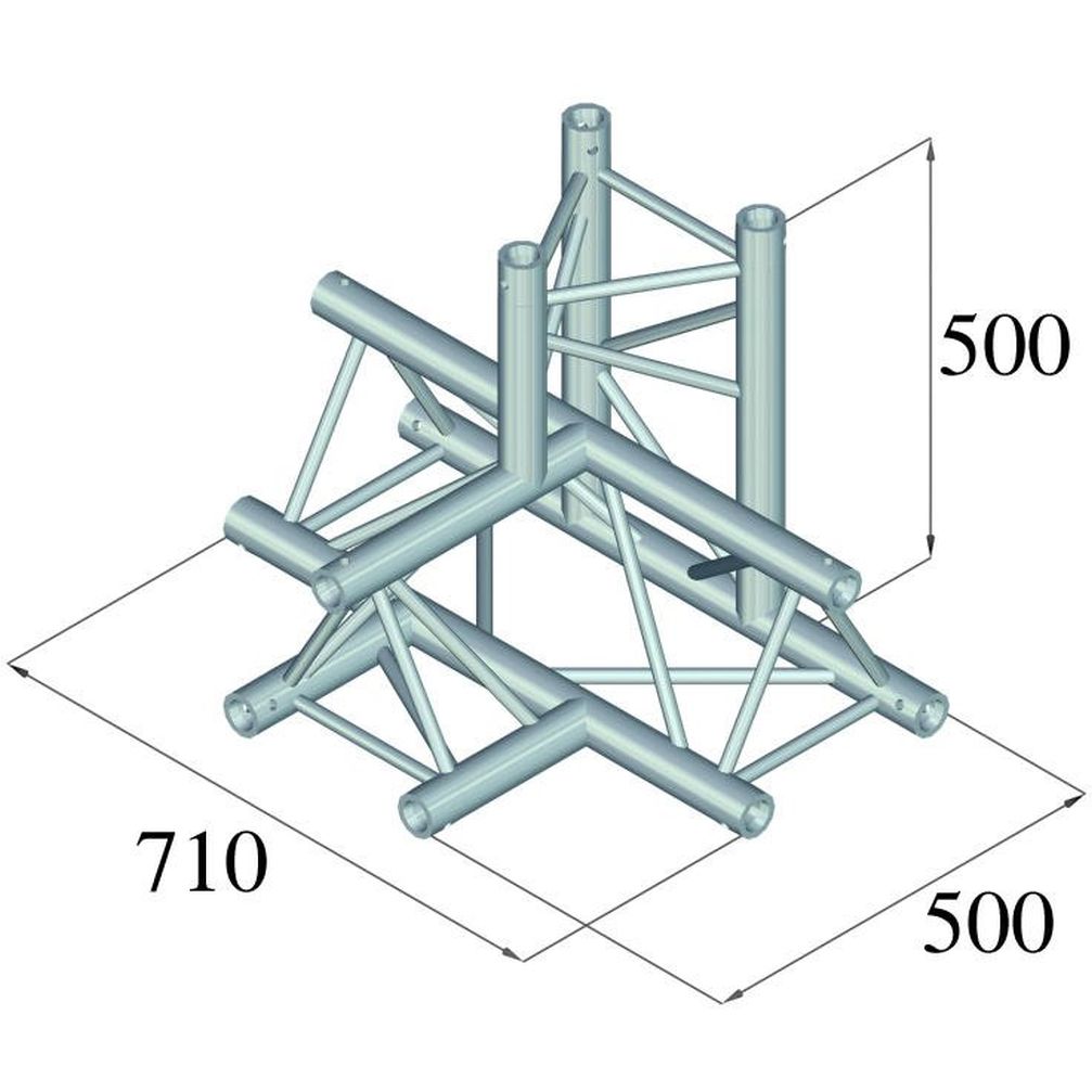 Alutruss Trilock 6082AT-42 4-Weg-Stück \\/