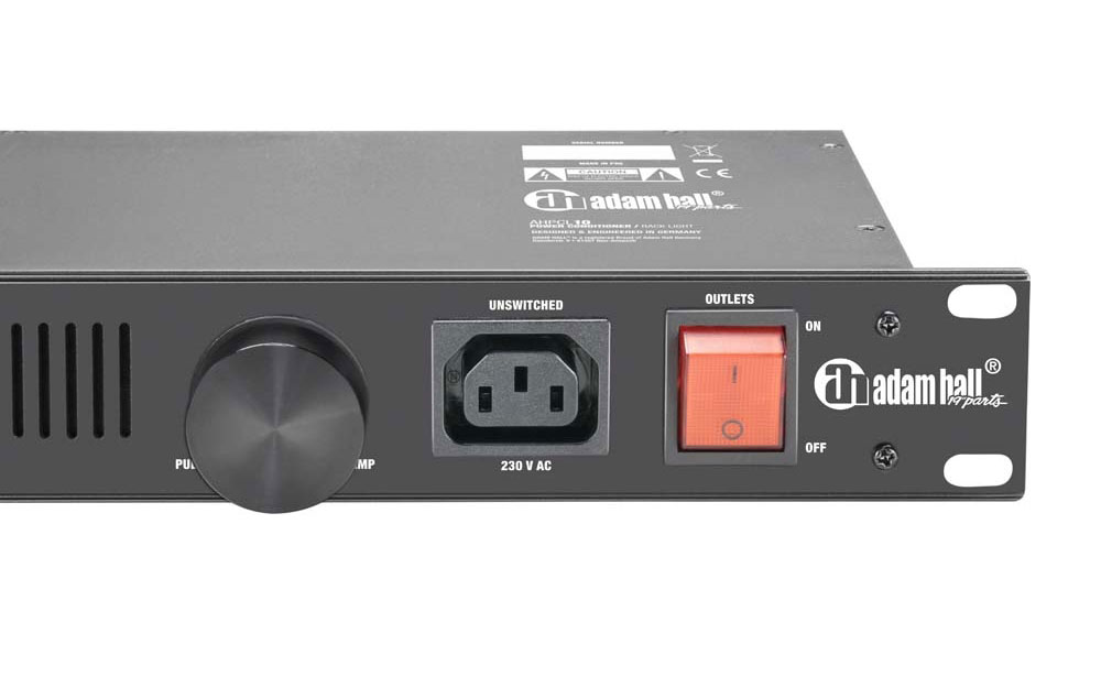 Adam Hall PCL 10 Power Conditioner mit Rack-Beleuchtung