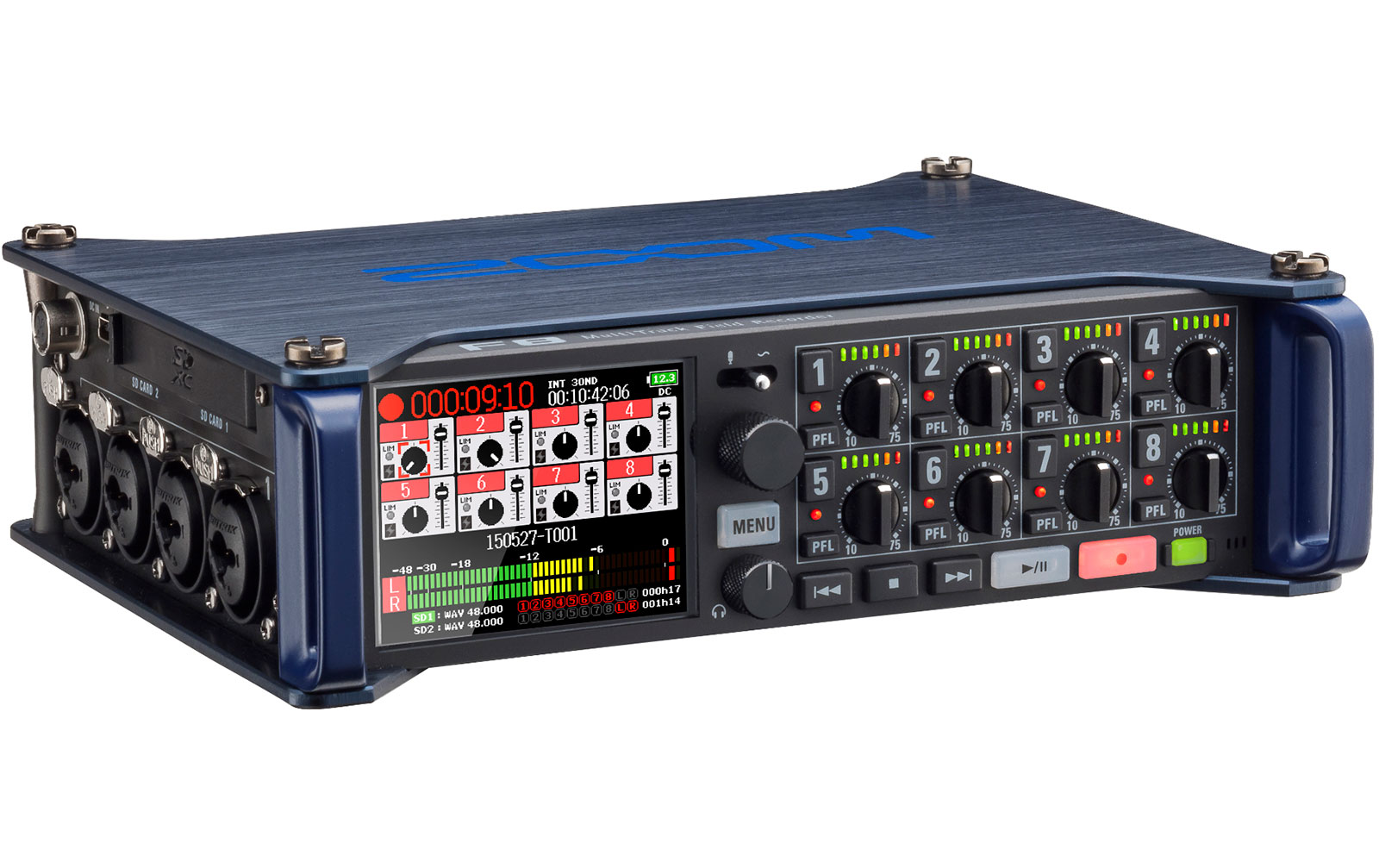 Zoom F8 MultiTrack Field Recorder