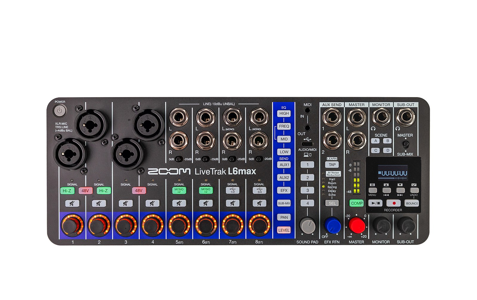 Zoom LiveTrak L6max