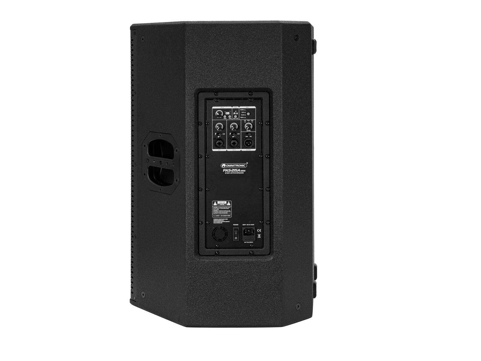 Omnitronic PAS-215A MK4 2-Wege-Top, aktiv, DSP, BT