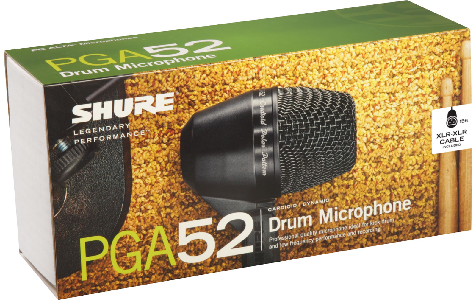 Shure PGA52 XLR Alta, inklusive Kabel (XLR)