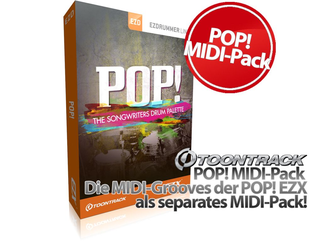 ToonTrack POP! MIDI-Pack (Licence Key)