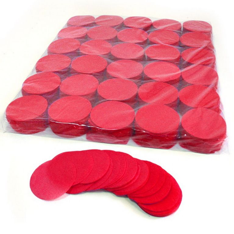Magic FX Slowfall Konfetti Kreis Ø55mm Rot Beutel