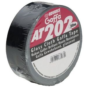 Advance Tapes AT202 - Gaffa Klebeband schwarz 50mm x 50m
