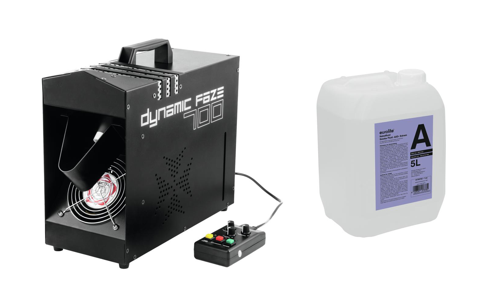 Eurolite Set Dynamic Faze 700 + Smoke Fluid -A2D- 5l