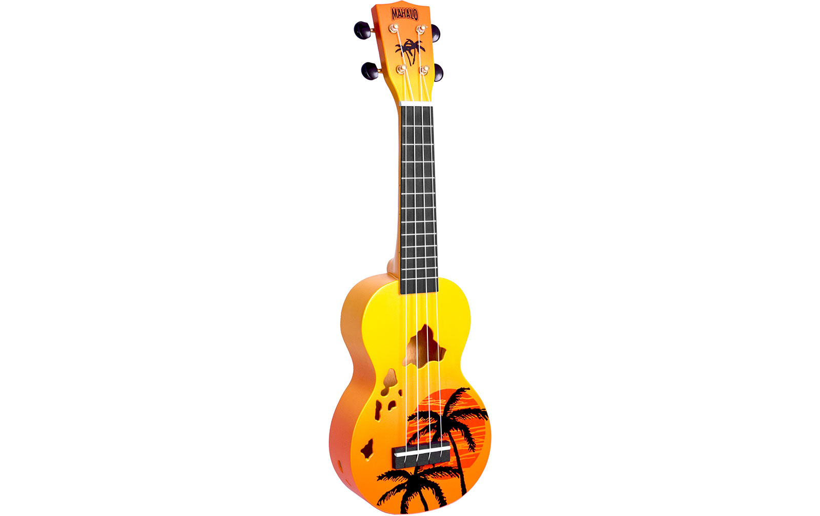 Mahalo Designer Ukulele Hawaii (Orange Burst)