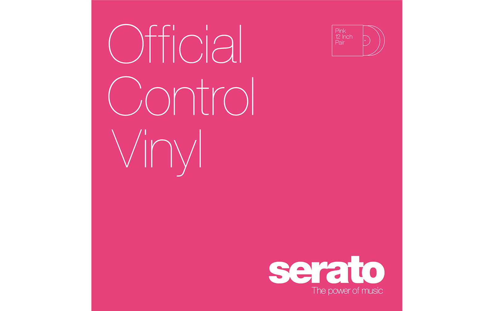 Serato Performance Control Vinyl, pink