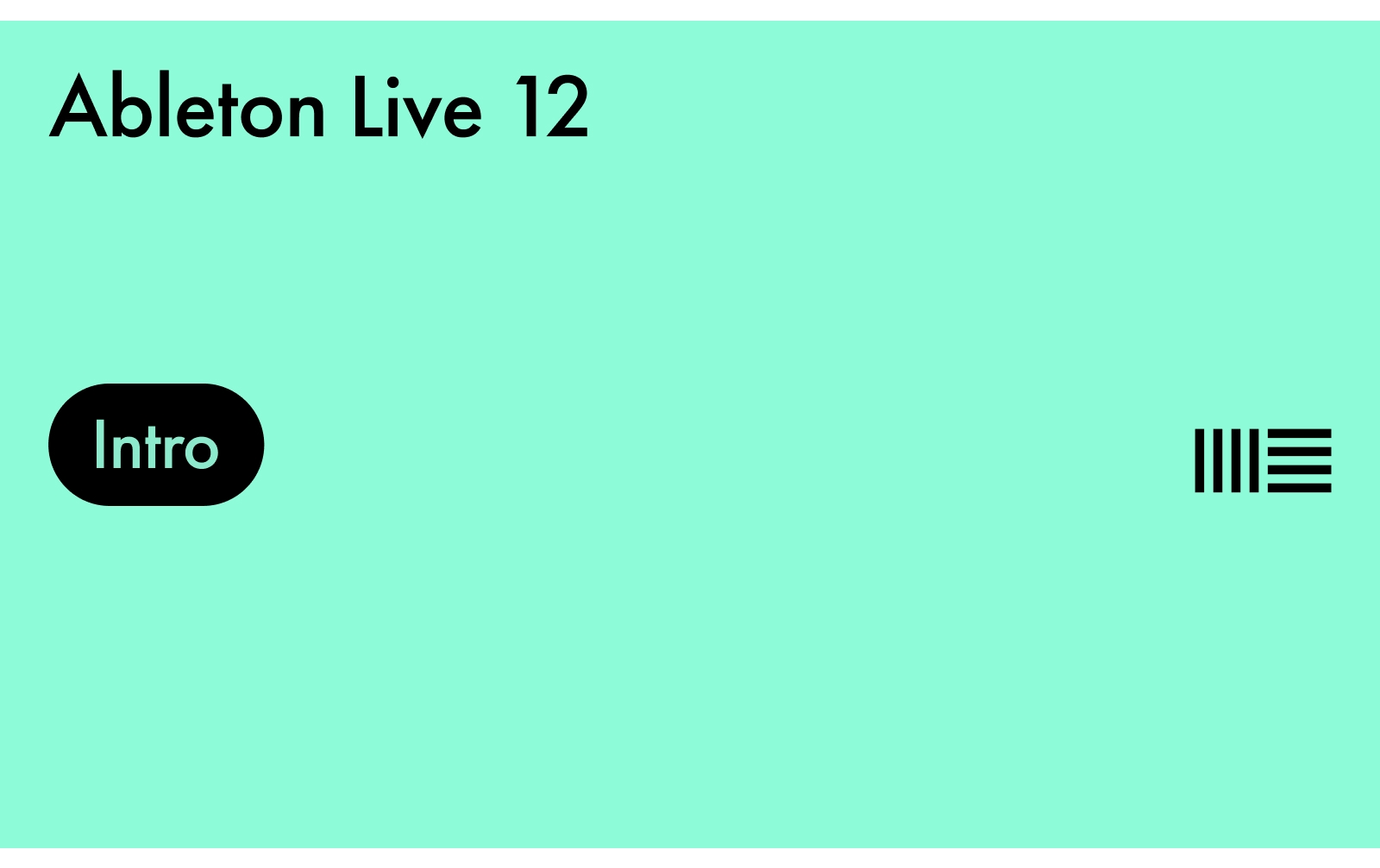 Ableton Live 12 Intro Lizenzcode