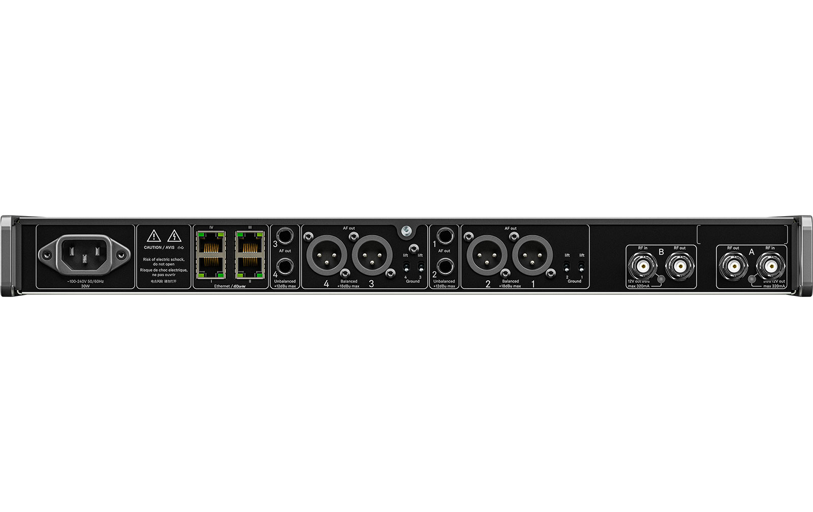 Sennheiser EW-DX EM 4 Dante, Frequenzbereich S2-10 614,2-693,8 MHz