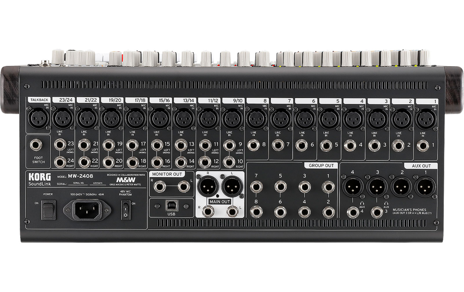 Korg MW-2408 Hybrid Mixer, 24 Kanäle