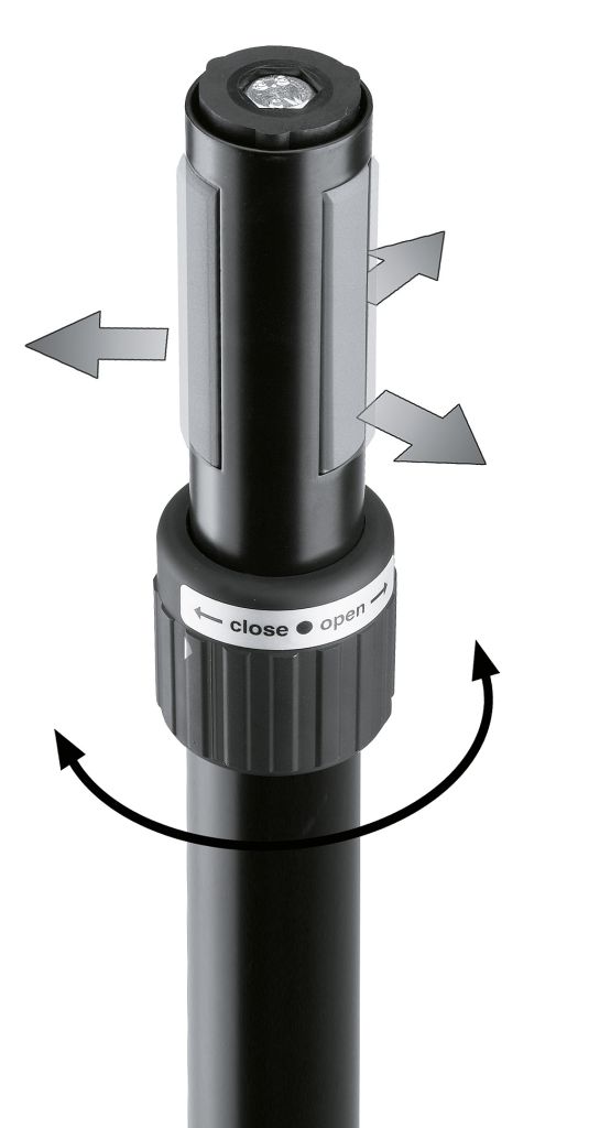 K&M 21367 Distanzrohr »Ring Lock«, schwarz