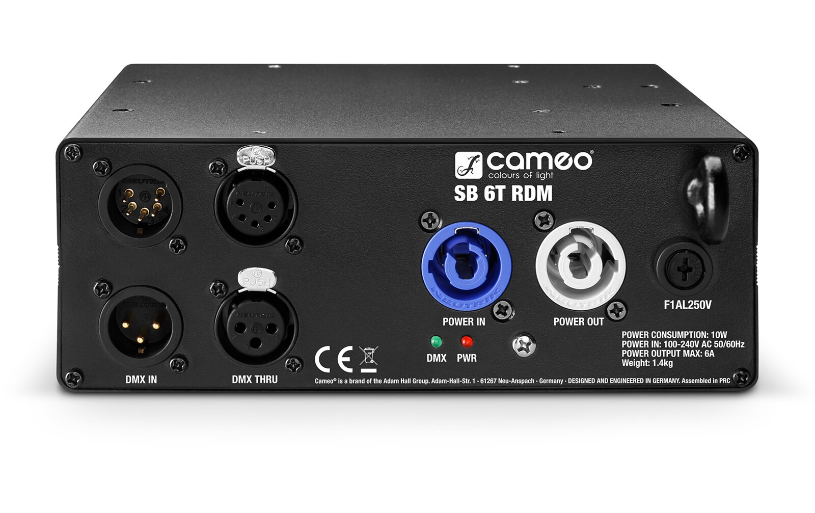 Cameo SB 6T RDM - 6-Kanal DMX/RDM Splitter/Booster (3- und 5-Pol)