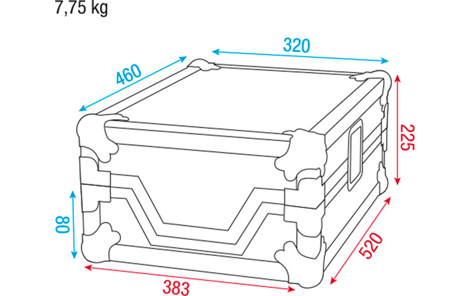 Showgear DCA-PIO2 Case für Pioneer CDJ Player