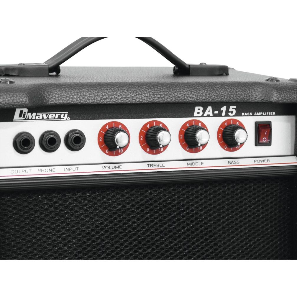 Dimavery BA-15 Bass-Verstärker 15W schwarz