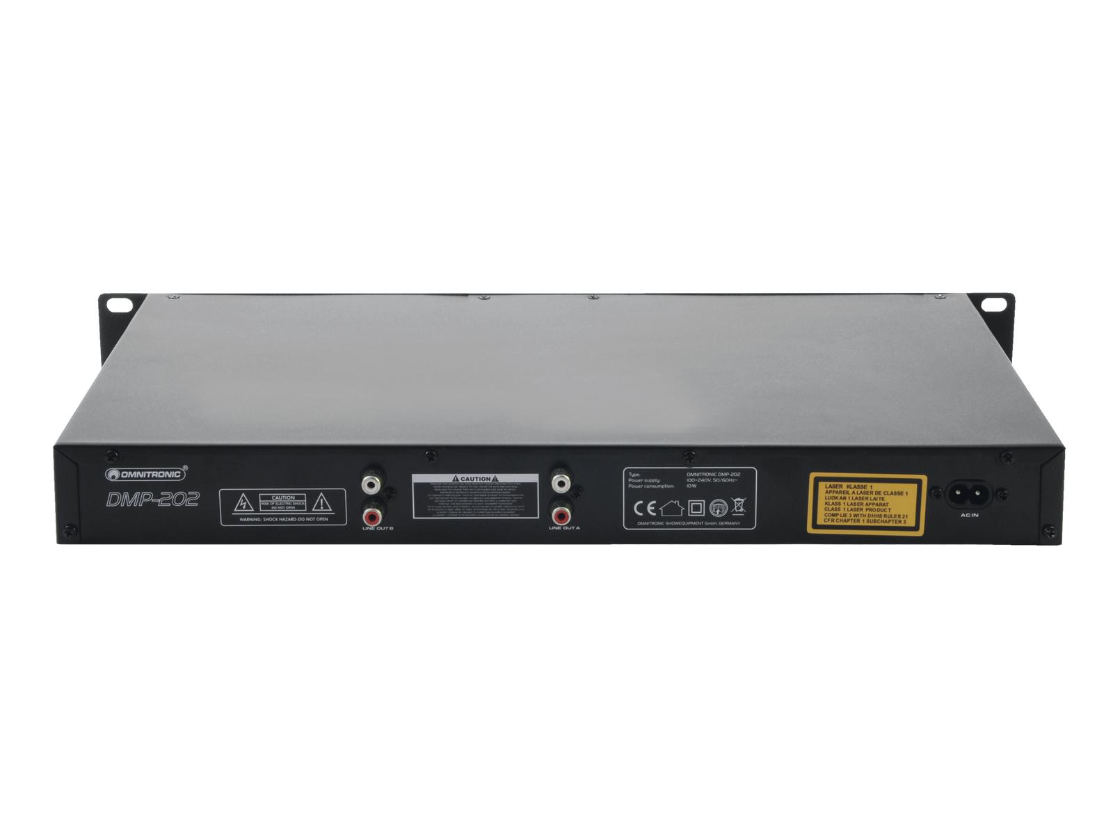 Omnitronic DMP-202 Dual-USB-CD-Player