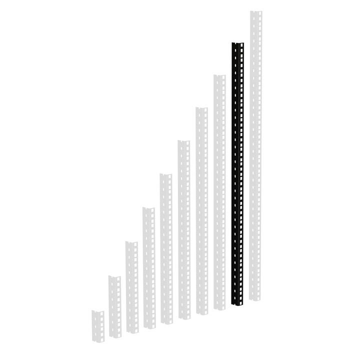 Adam Hall 61535 B 18 - HD Rackschiene schwarz 18 HE