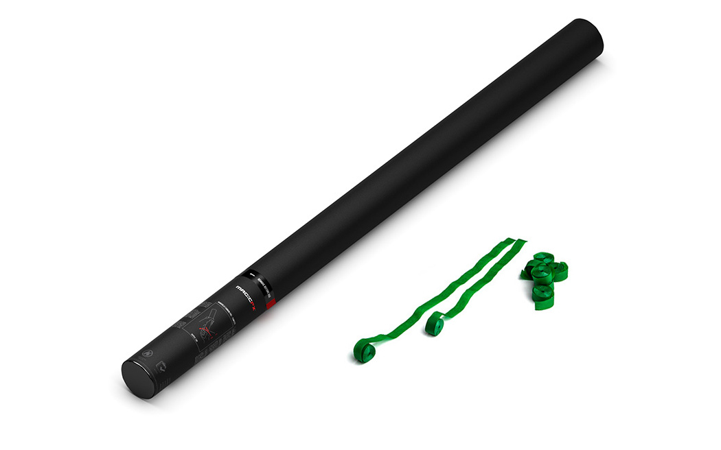 Magic FX Handheld Luftschlangen Kanone Pro 80cm Dunkelgrün