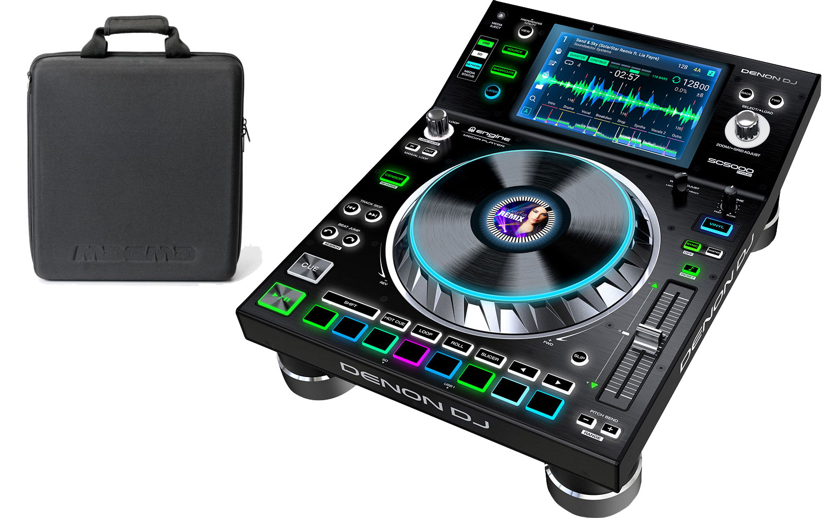 Denon DJ SC5000 Prime & CTRL Case Bundle