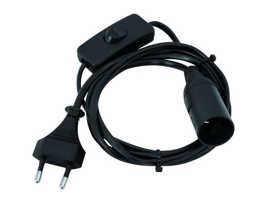 Eurolite E14-Fassung m. Netzkabel,Stecker,Schalter