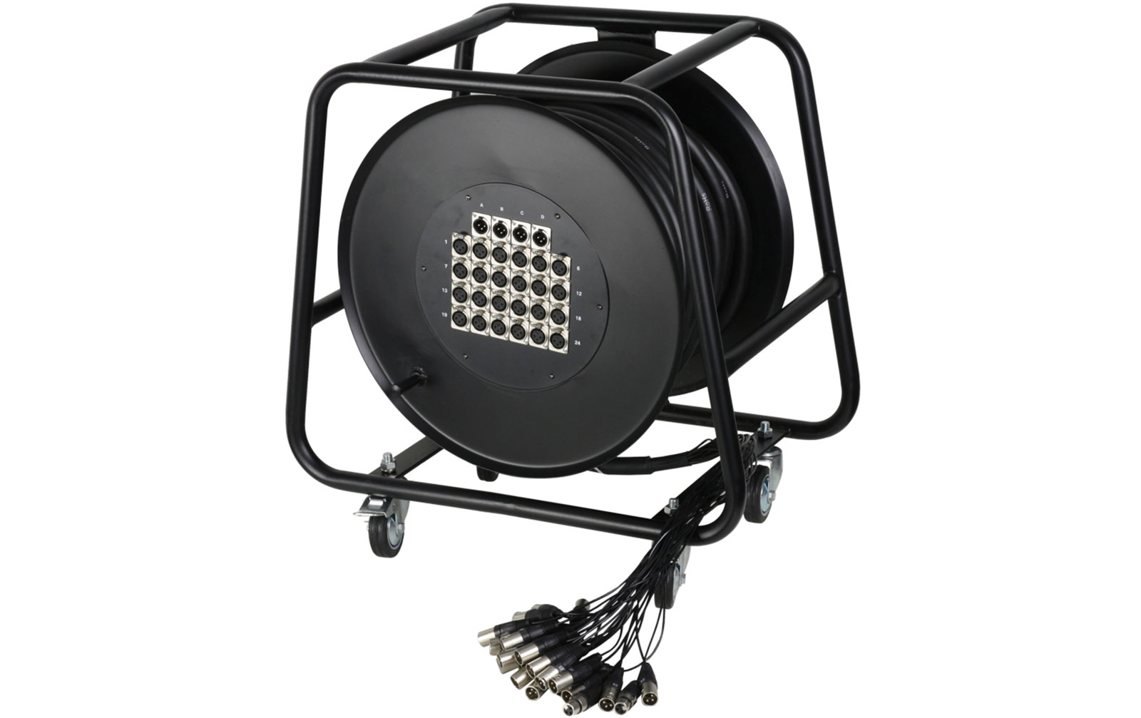 Adam Hall K 20 C 50 D Multicore auf Trommel mit Stagebox 16/4 50 m