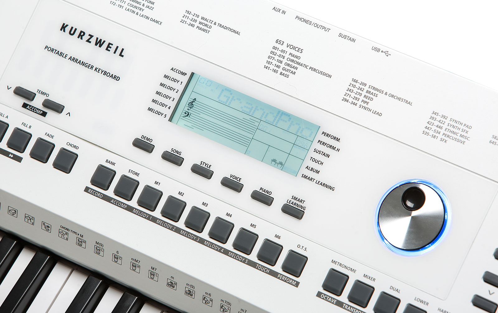 Kurzweil KP110 WH Portable Arranger Keyboard