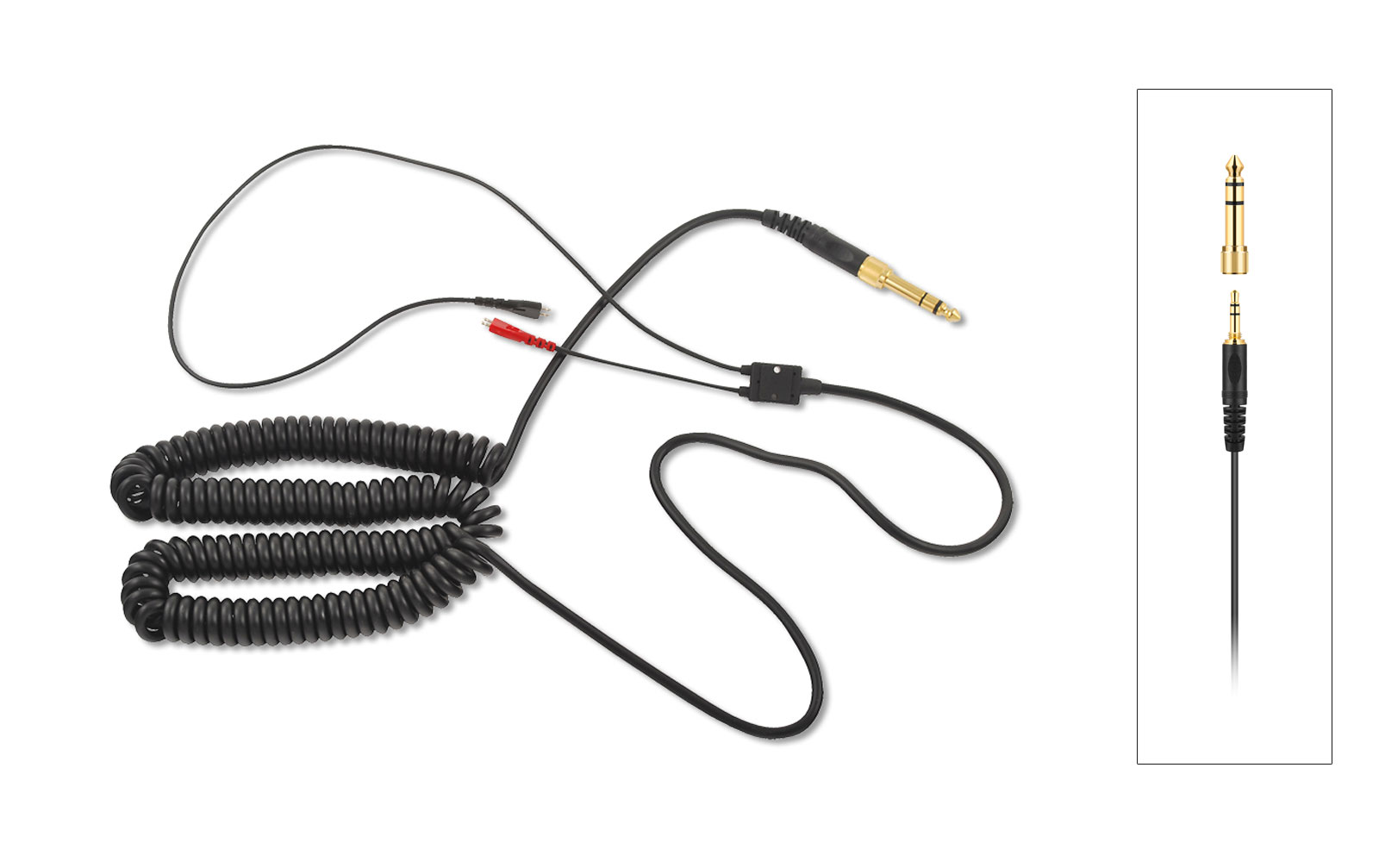 Sennheiser Spiralkabel für HD25 Kopfhörer, gerade Klinke