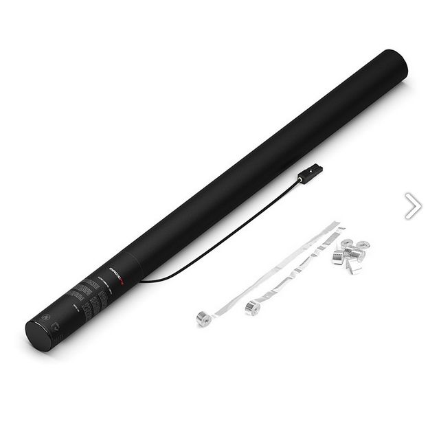 Magic FX Elektrische Luftschlangen Kanone Pro 80cm Weiss Metallic