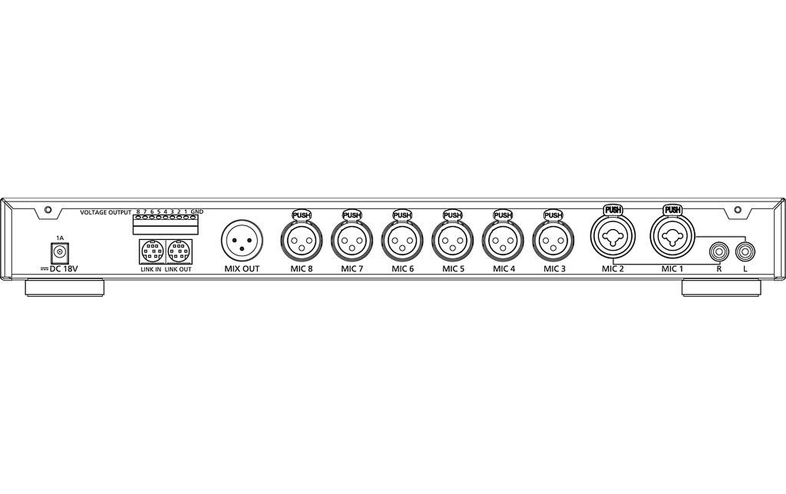JTS CS-8 Mikrofon-Mixer