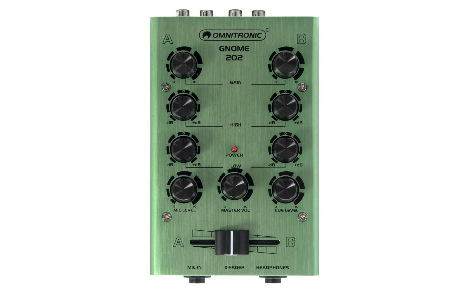 Omnitronic GNOME-202 Mini-Mixer grün