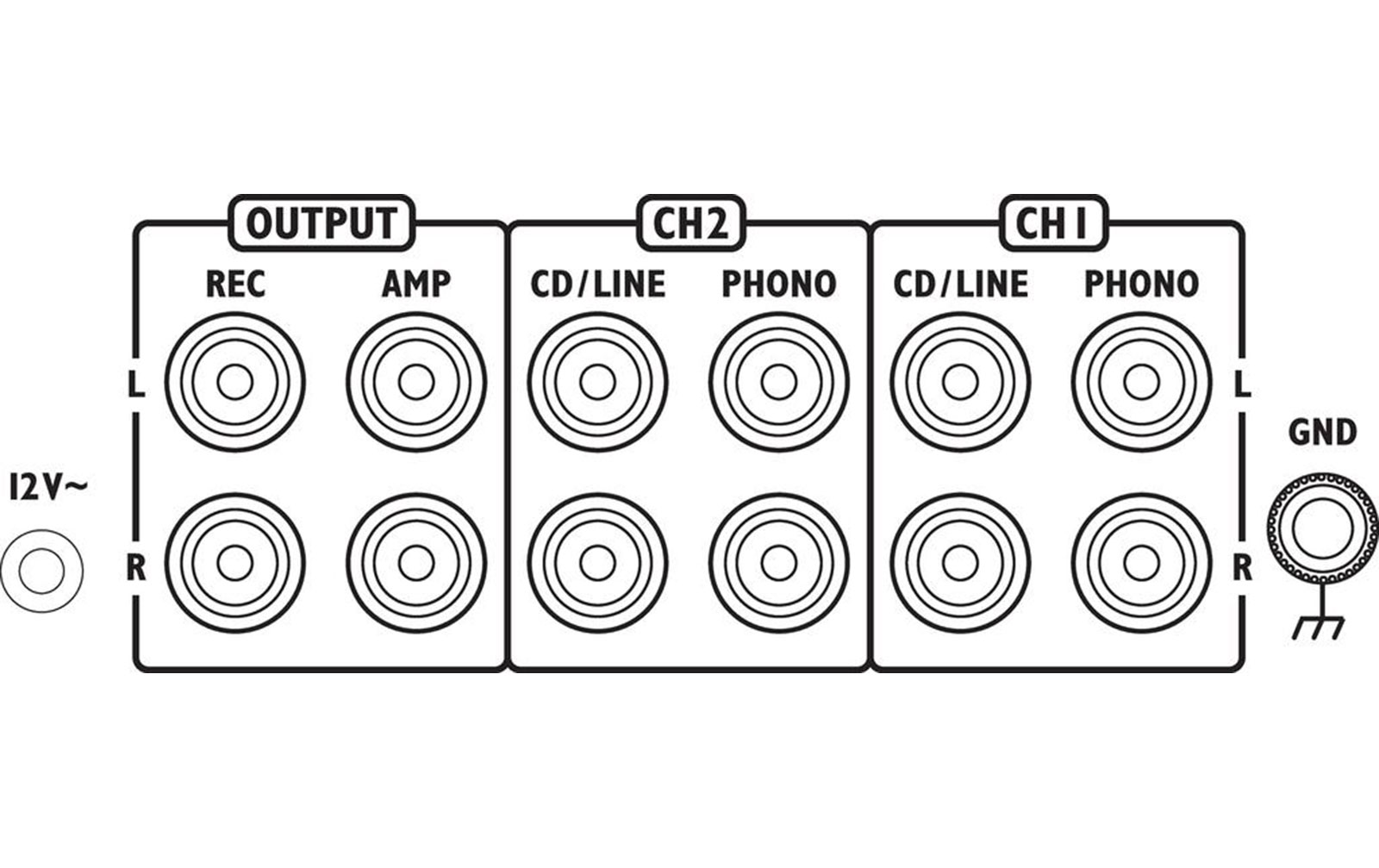 IMG Stageline MPX-1/BK Stereo-Mischpult